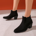 Bottes Ankle automne style britannique pour les femmes mi-longueur