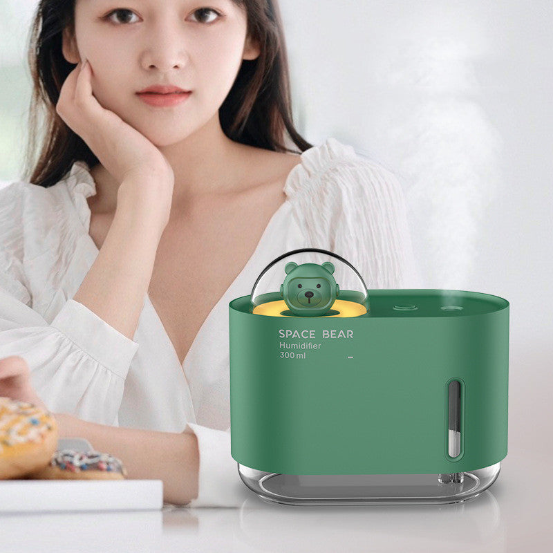 Humidificateur pour animaux mignons Spray compteur d'eau lumière de nuit Usb