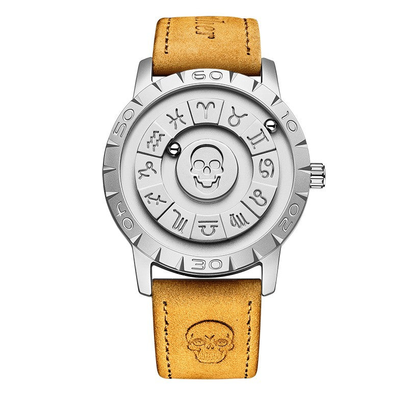 Montre de suspension magnétique pour hommes Montre de quartz créative