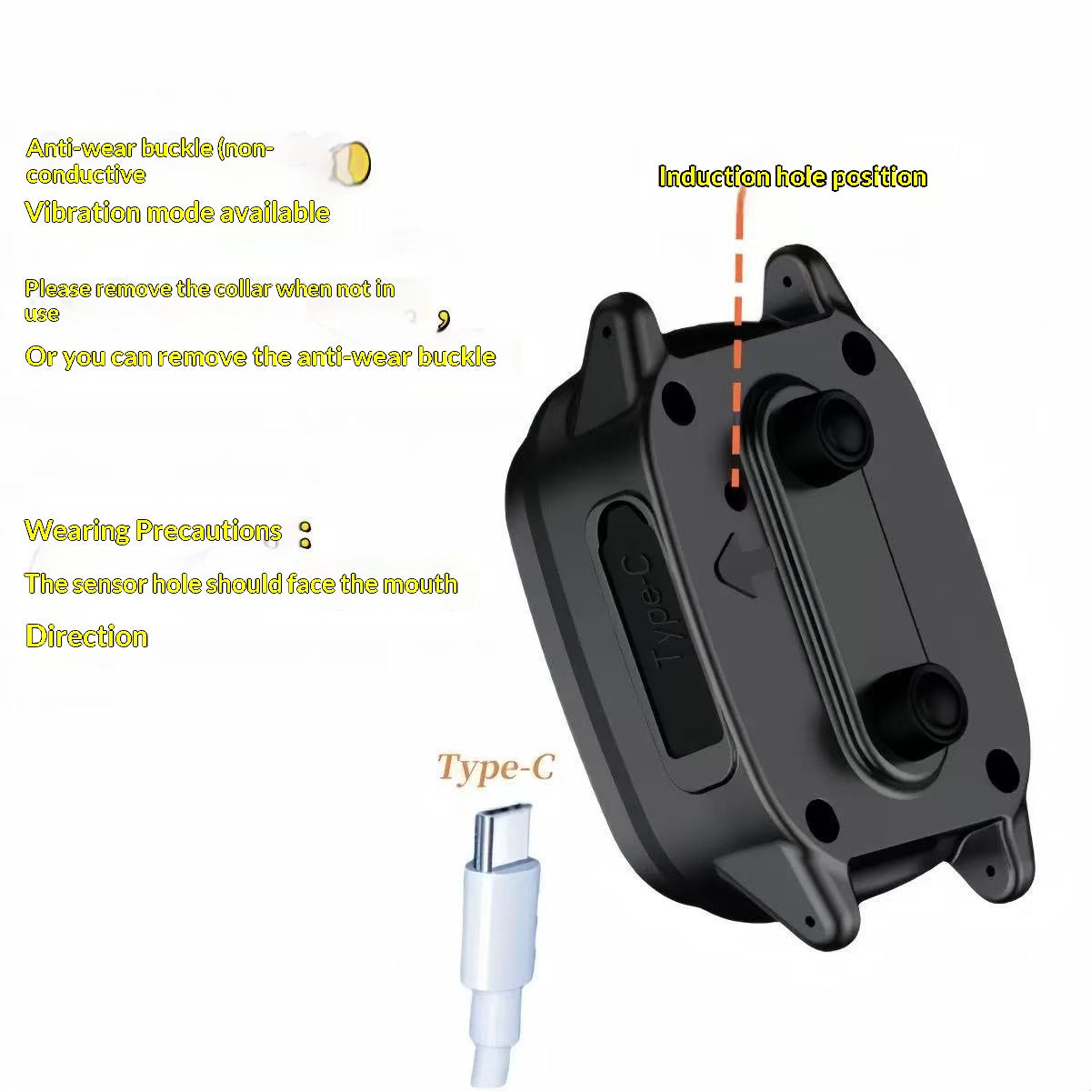 Smart Color-screen Dispositif anti-écorce Rechargeable et Waterproof Dog Training Tool