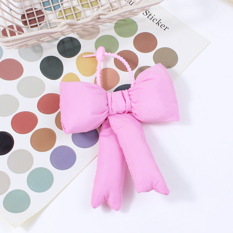 Tissu Plaid Bowknot Sac pendentif Accessoire