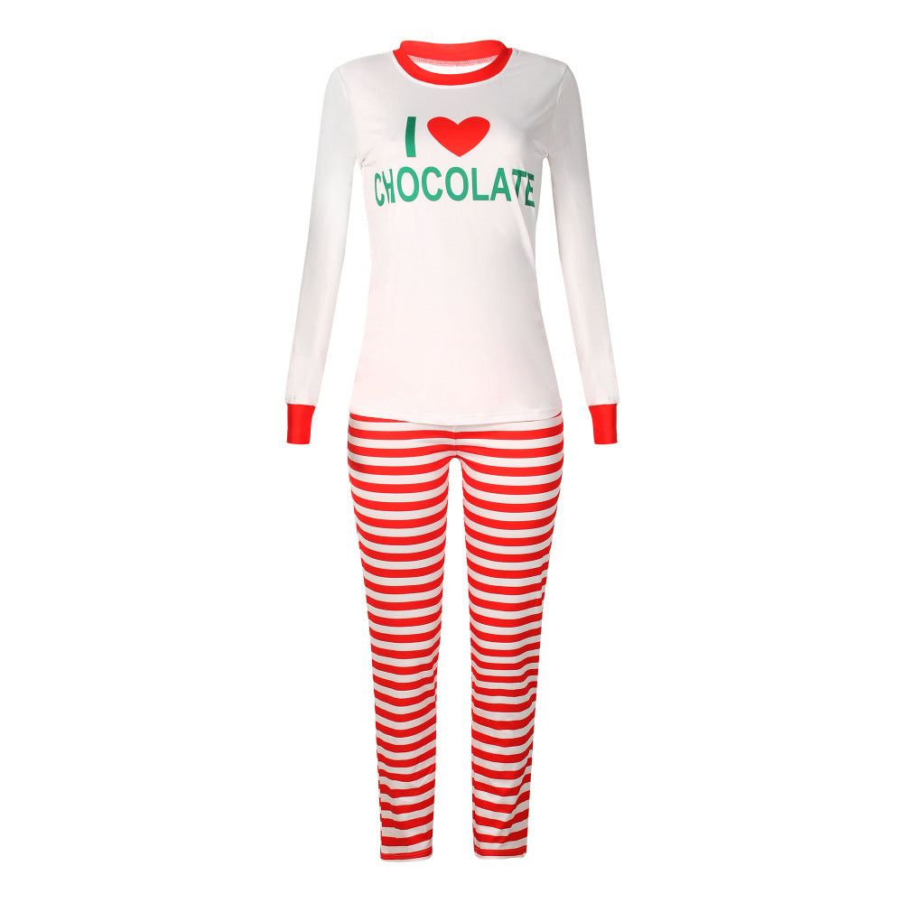 Pyjamas à la maison à la maison imprimés à rayures