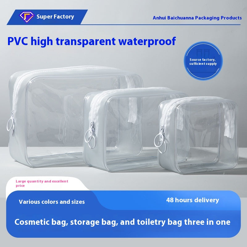 Sac de rangement multi-fonctionnel à grande capacité de transport étanche transparent