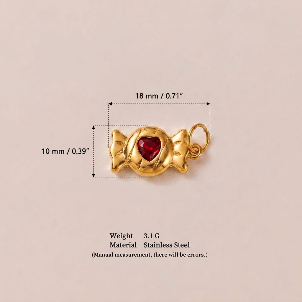 Accessoire pendentif géométrique en acier inoxydable