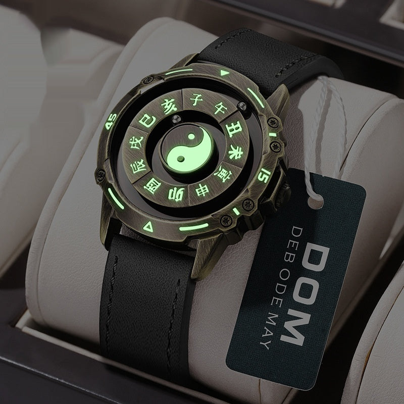 Bagua Maglev boule magnétique montre 12 heures