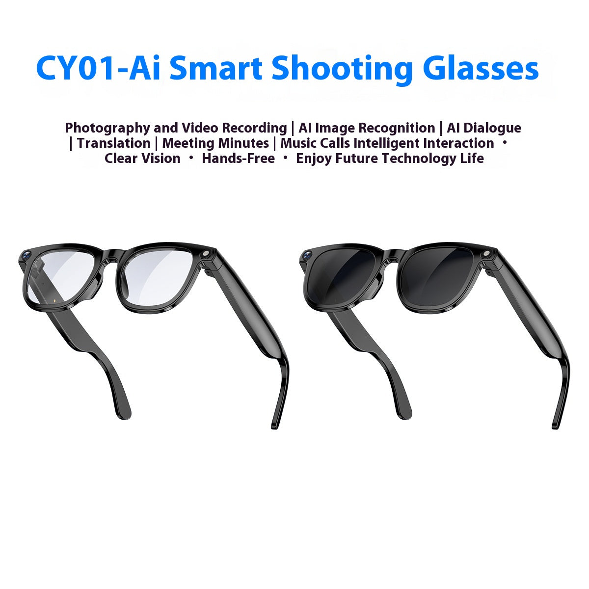 Ai Smart Glasses 800w Double objectif