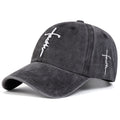 Une foi brodée Cross Baseball Cap pour hommes et femmes