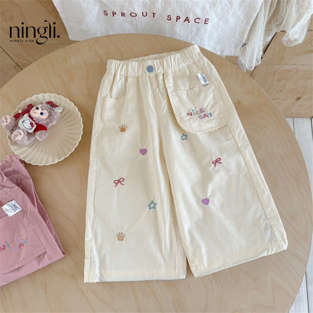 Vêtements de travail pour filles Pantalons pour enfants style occidental et mode