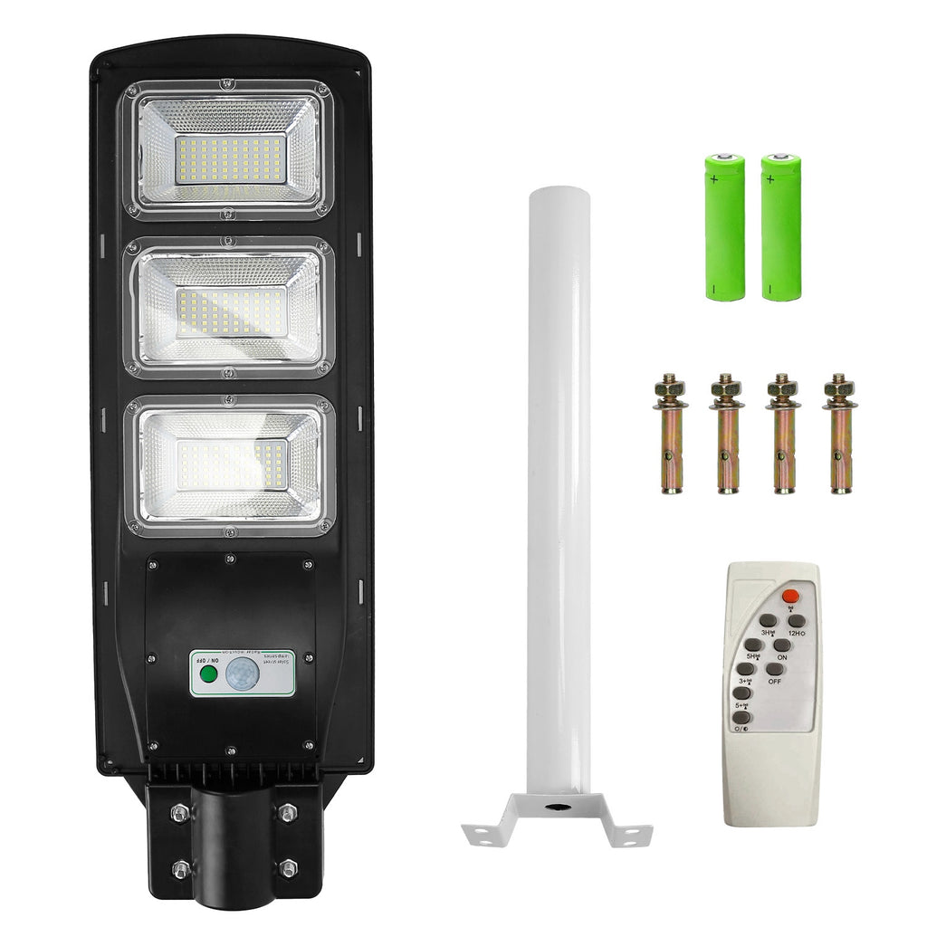Solar Street Path Light Outdoor 180LEDs Capteur Télécommande Lampes sans fil IP65 Waterpro