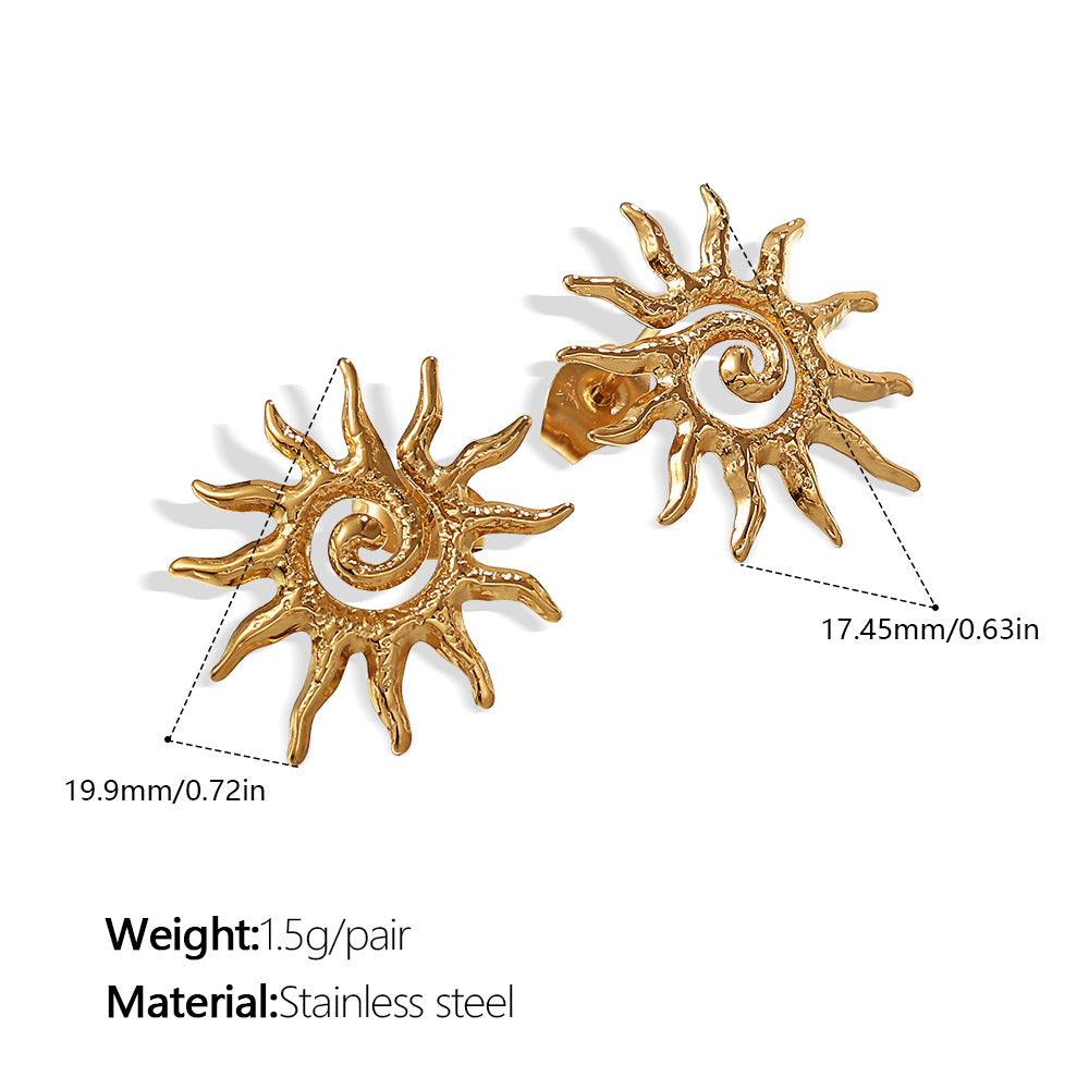 Boucles d'oreilles miniatures en acier inoxydable