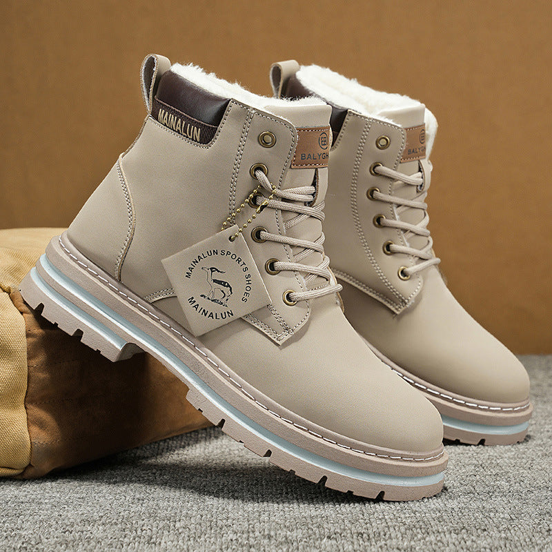Bottes de neige pour hommes avec doublure en polaire