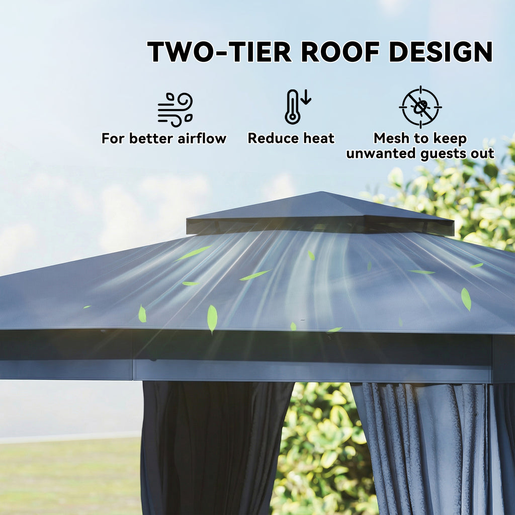 10 x 12 Patio extérieur Gazebo