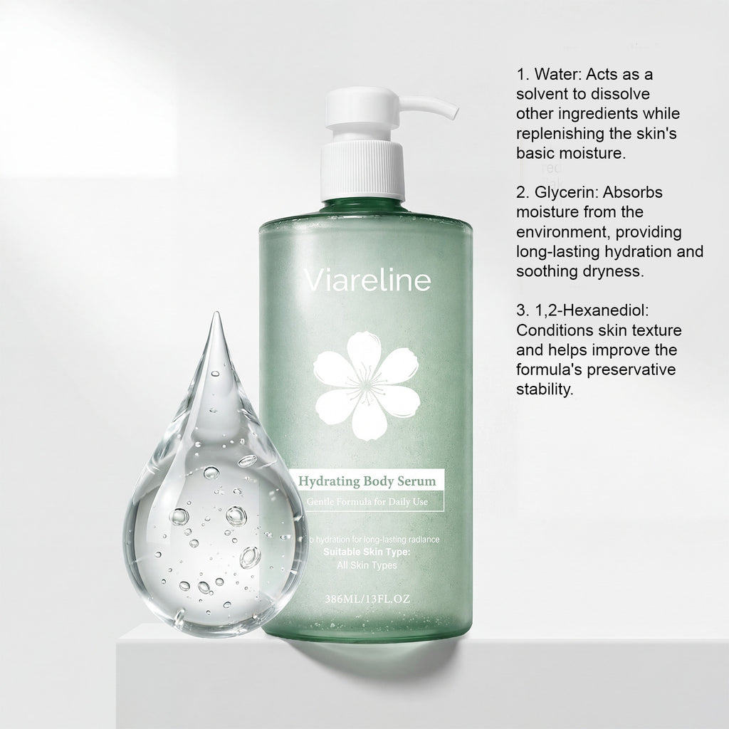 La peau de Viareline hydratant l'essence contient des ingrédients doux pour Nourrir la peau du corps