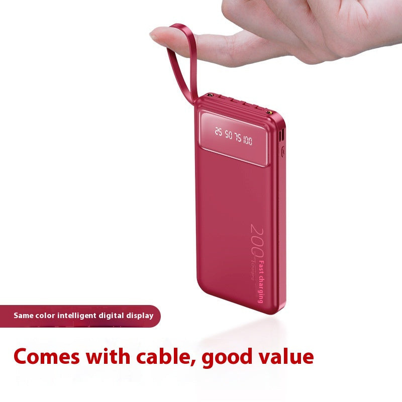 Power bank with fast charging cable Mini Shared Power Bank