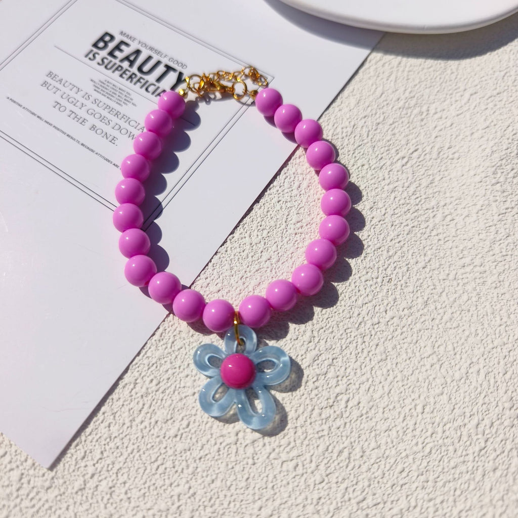 Collier dopamine perle de fleurs