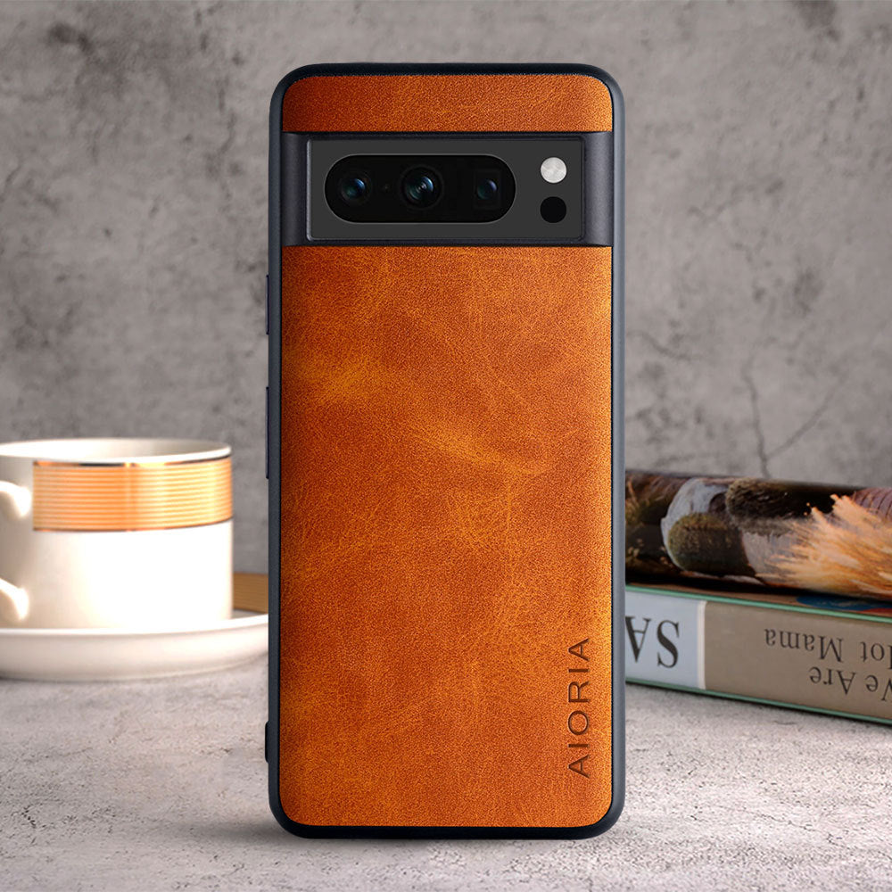 Two-tone avocado skin phone case