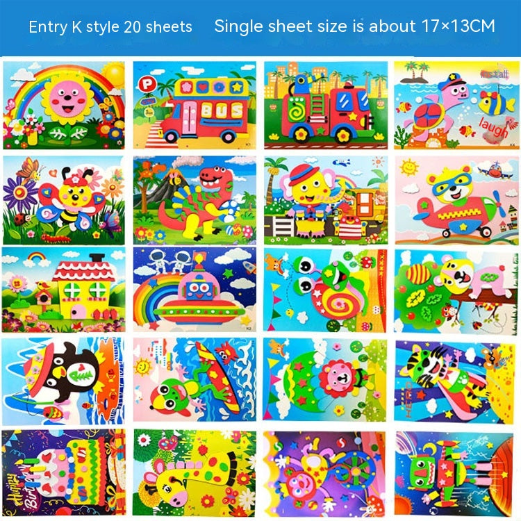 Stickers 3D imprimé créatif pour enfants