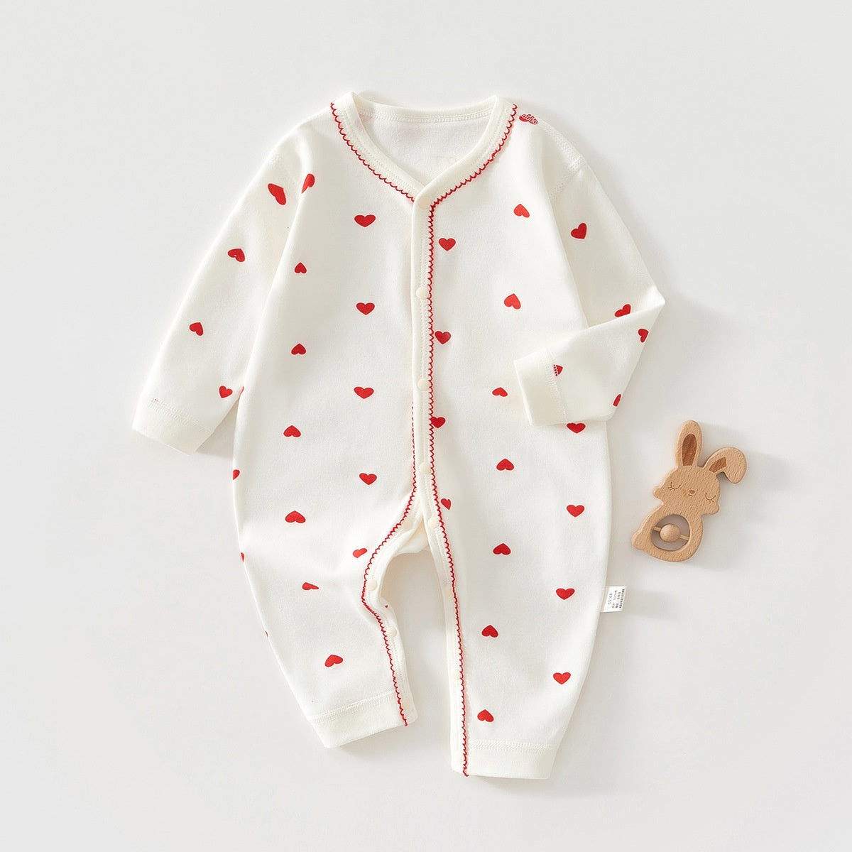 Costume de bébé à manches longues en coton pur