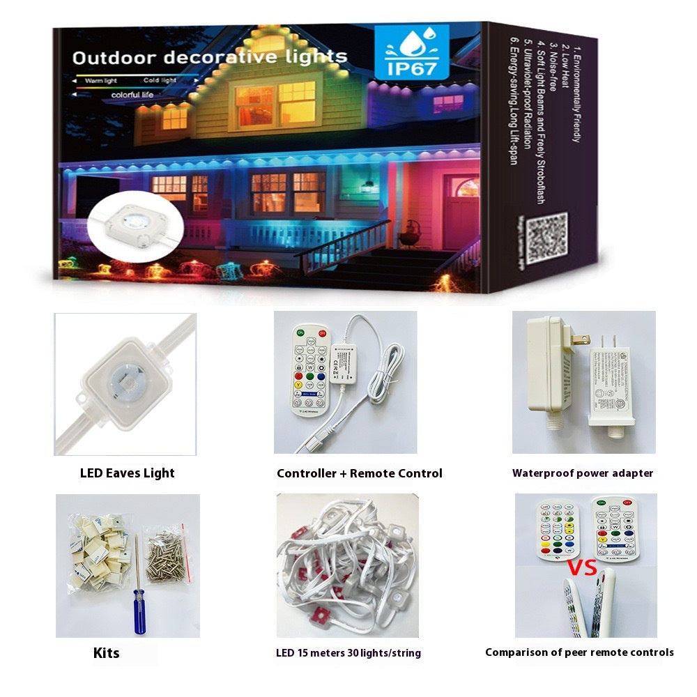 Outdoor Bluetooth Eaves Light LED Intelligent Point Light Source Control Outdoor Magic Eav
