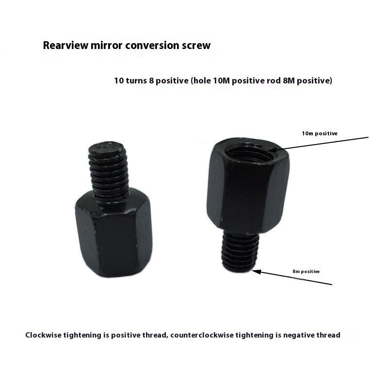 Rétroviseur de moto miroir de connexion vis