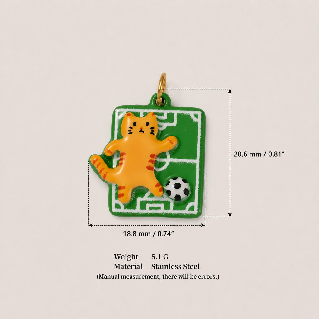 Pendentif en acier inoxydable bricolage, protection des couleurs