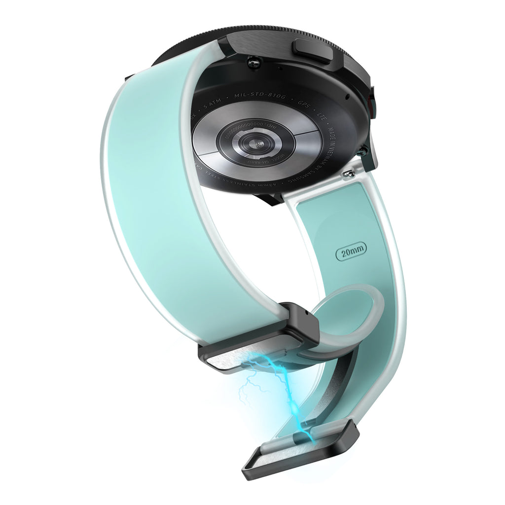 Bracelet en silicone transparent pliant magnétique universel