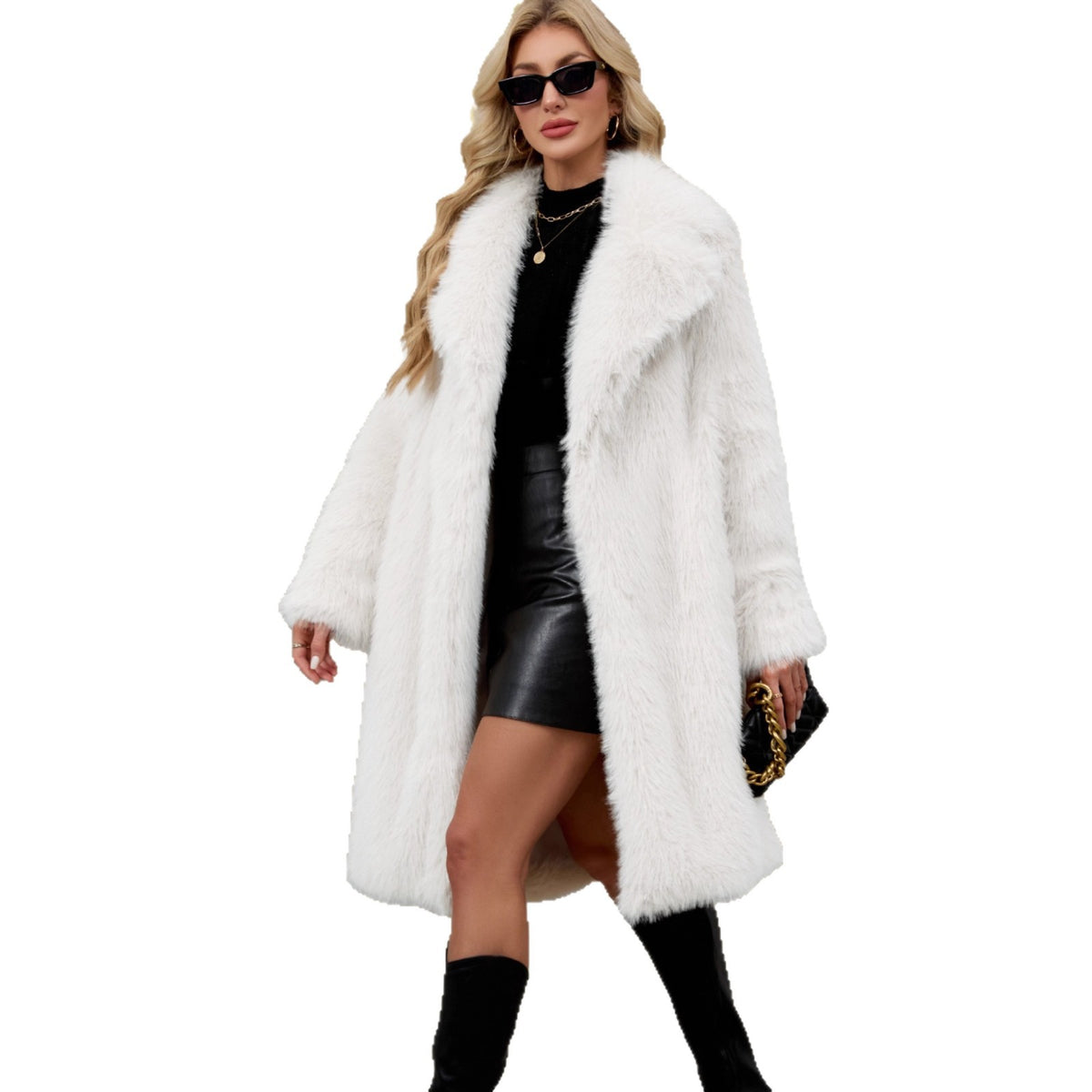 Manteau en peluche pour femmes