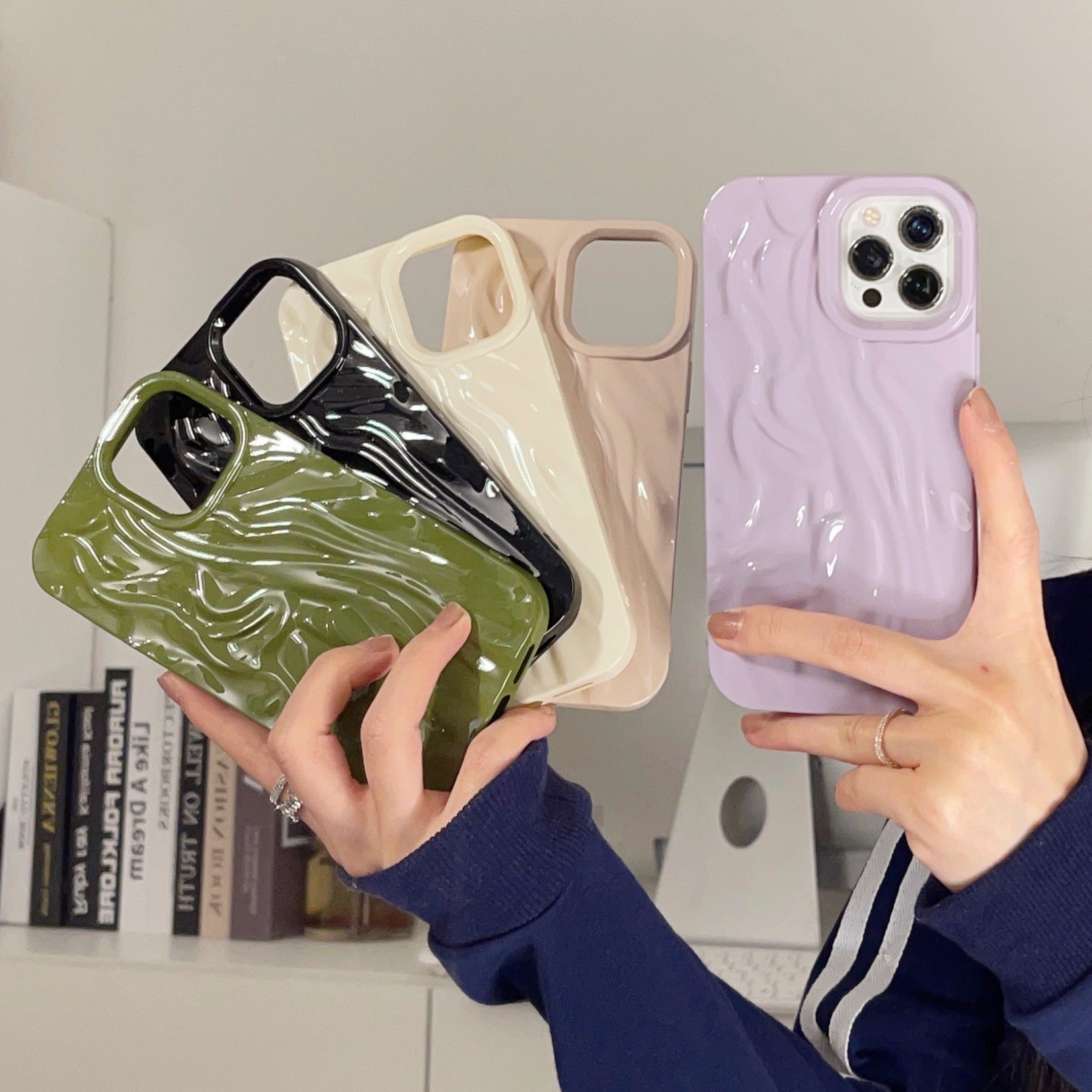 Boîtier de téléphone en silicone de haute qualité en couleur solide