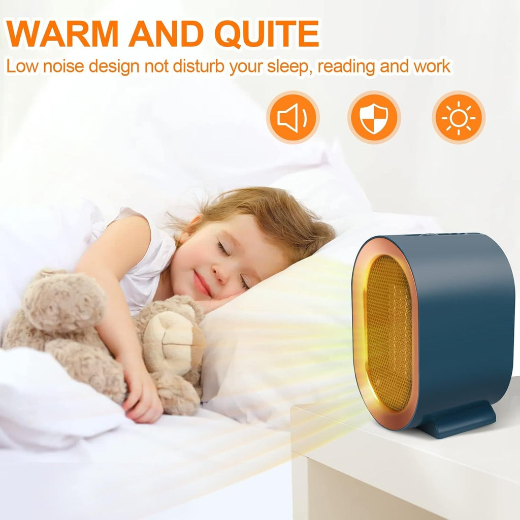 1200W Chauffe-espace électrique Céramique basse énergie Ventilateur de chauffage rapide Télécommande portable