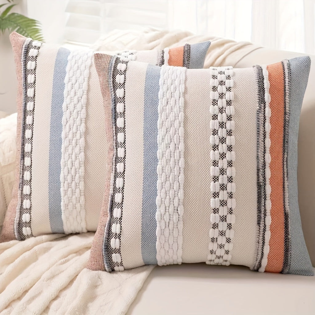 Jacquard Chenille Tassel Oreiller Simple Confortable Et Universally Compatible