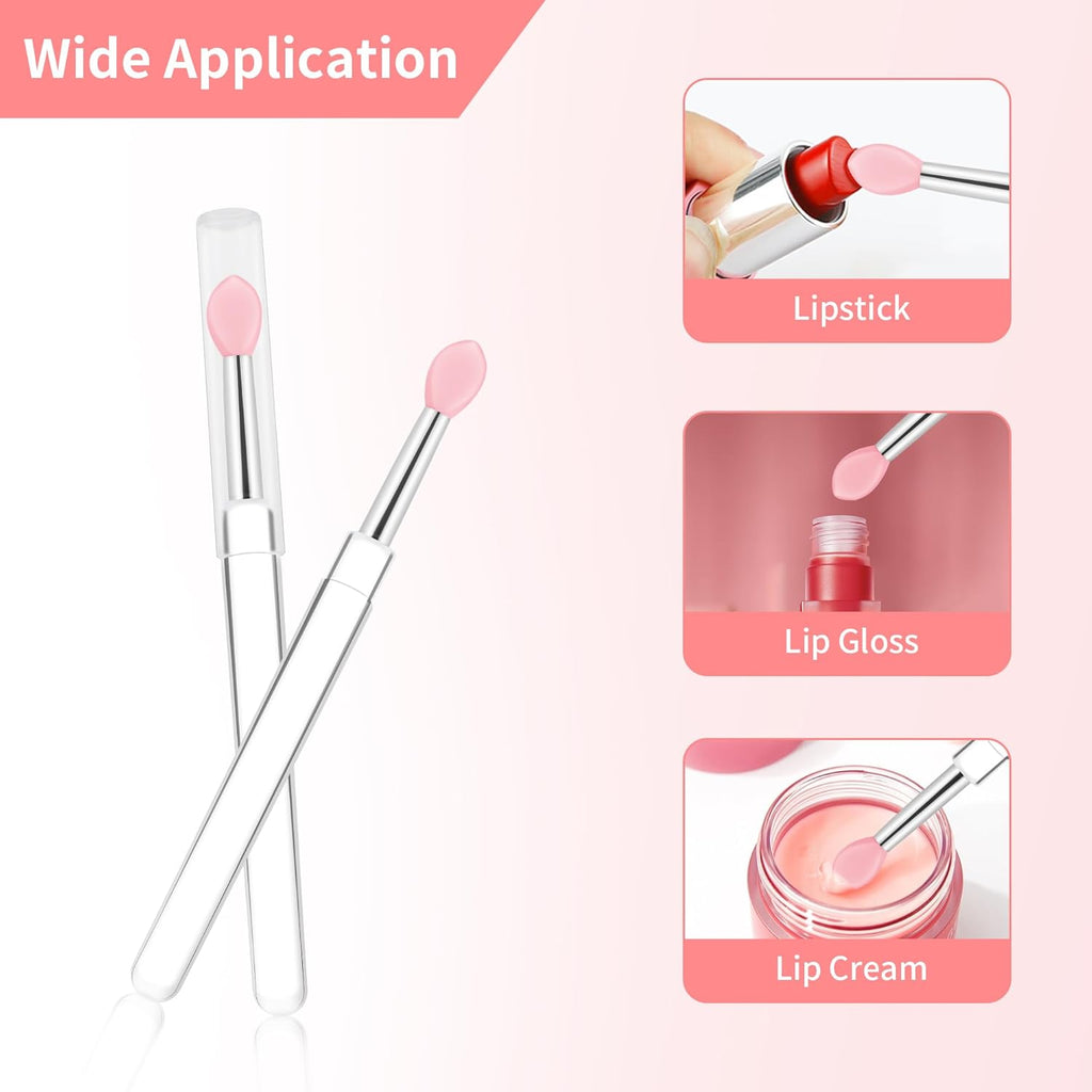 Set de brosse à lèvres en silicone réutilisable pour rouge à lèvres