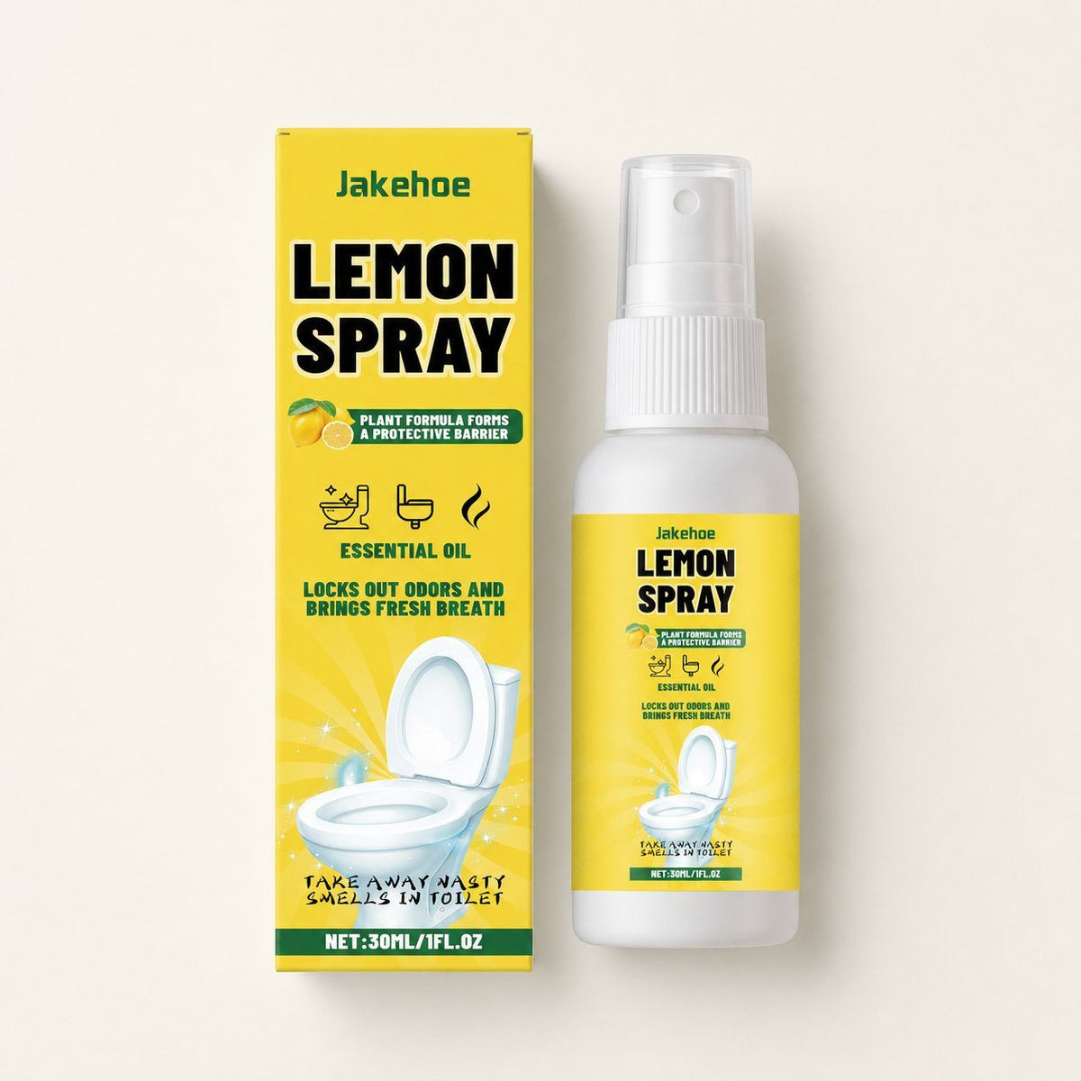 Vaporisateur de toilette au citron JAKEHOE