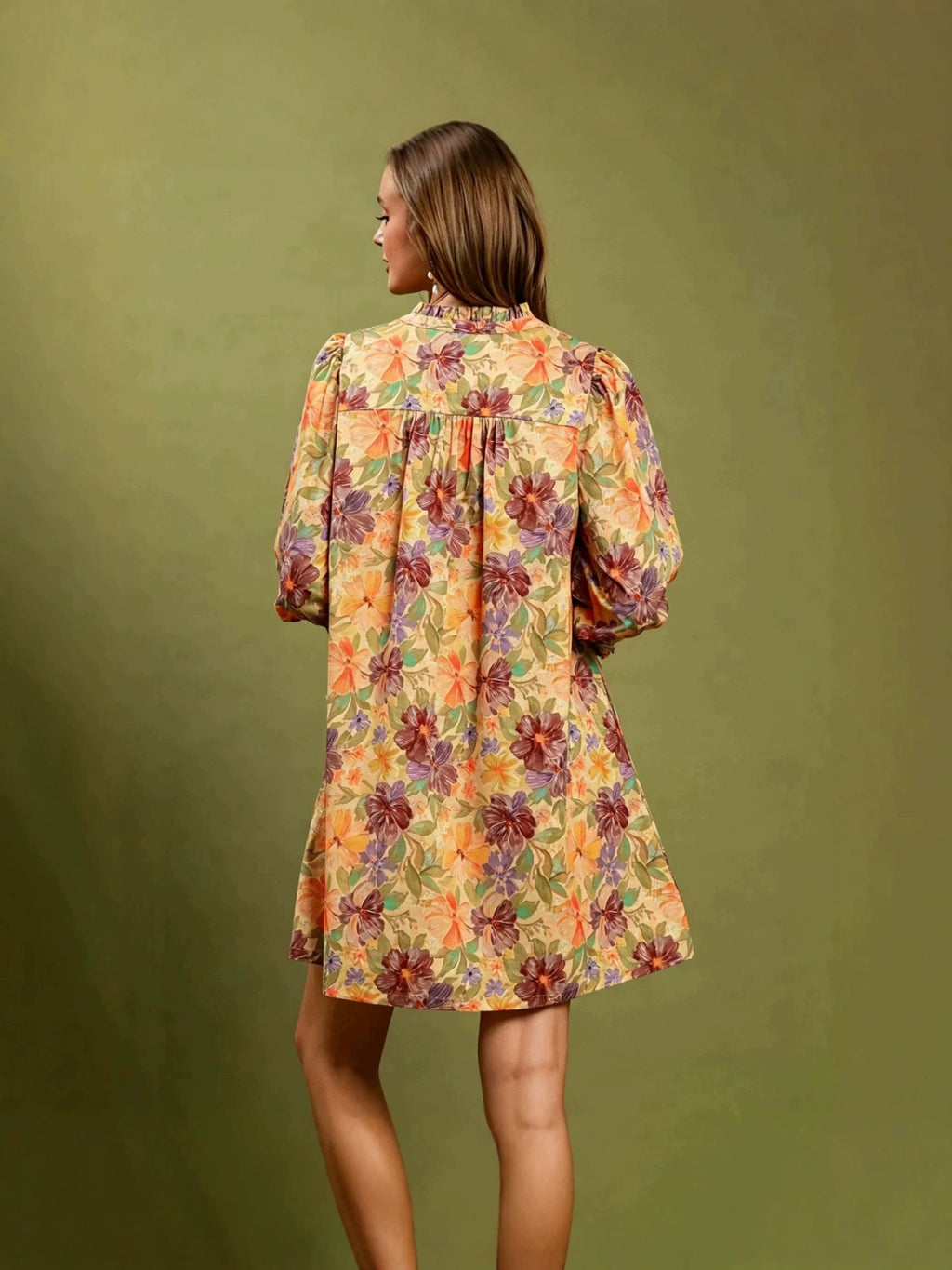 Robes d'arrivée d'été Mode décontractée Littéraire Retro Robe d'impression florale