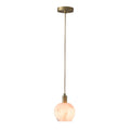 Lampe légère minimaliste moderne de luxe petit pendentif en cuivre