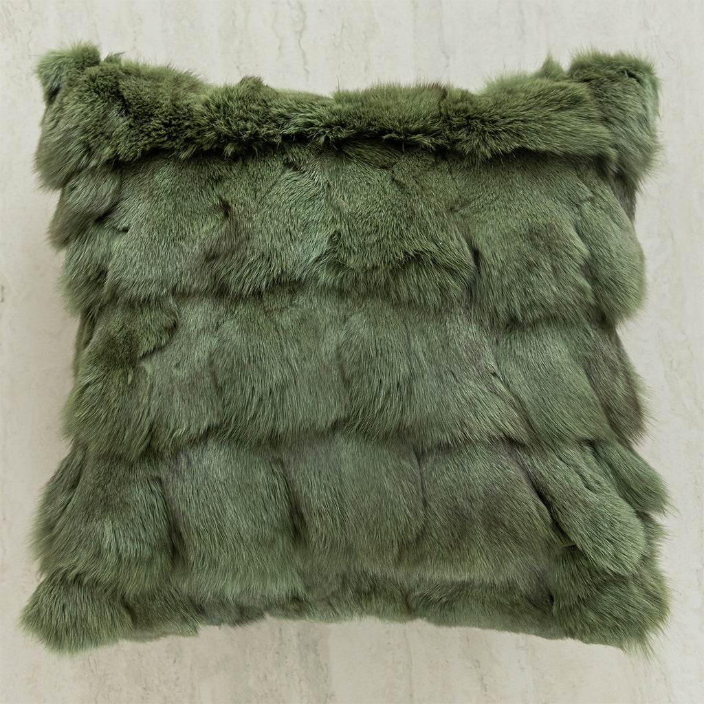 Coussin et housse d'oreiller à thème vert