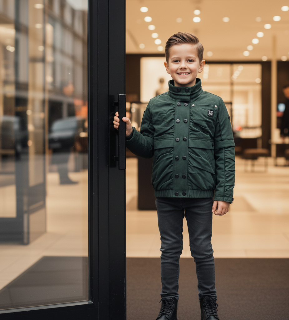 Garçons Léger Veste rembourrée Enfants Coat de printemps à capuche 3-7Y