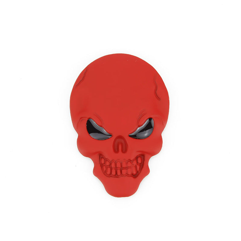 Auto Autocollant de crâne en métal Sticker du corps Red Eye Ghost Head