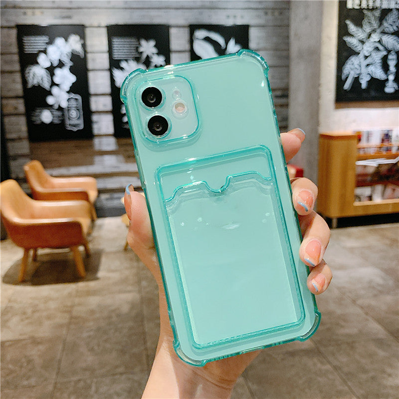 Coque de téléphone simple et transparente en silicone souple résistant à la chute
