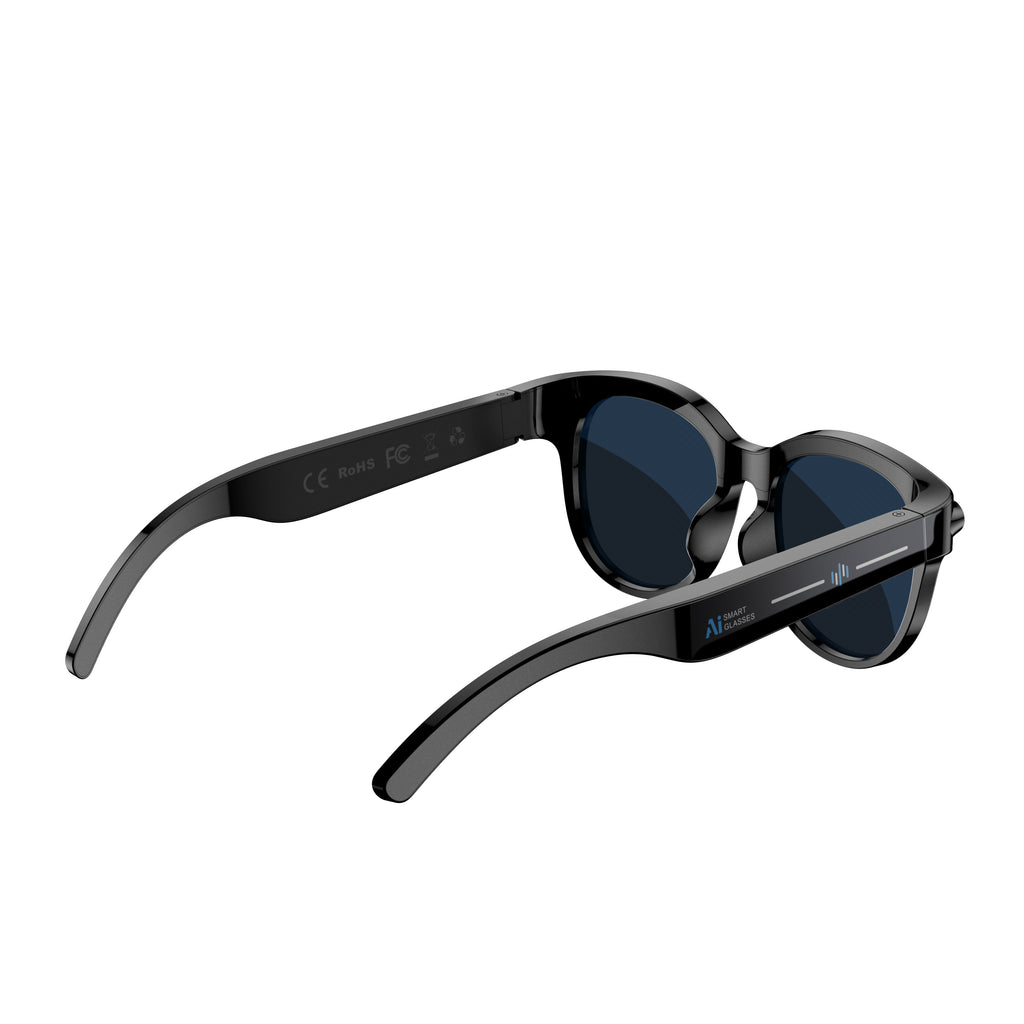 Lunettes intelligentes 2MP AI avec caméra Lunettes de soleil Bluetooth pour la traduction d'appel de musique M89