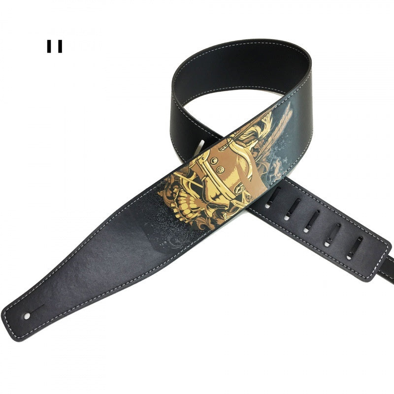 Couleur Impression Folk Guitar Strap Accessoires instrument de musique