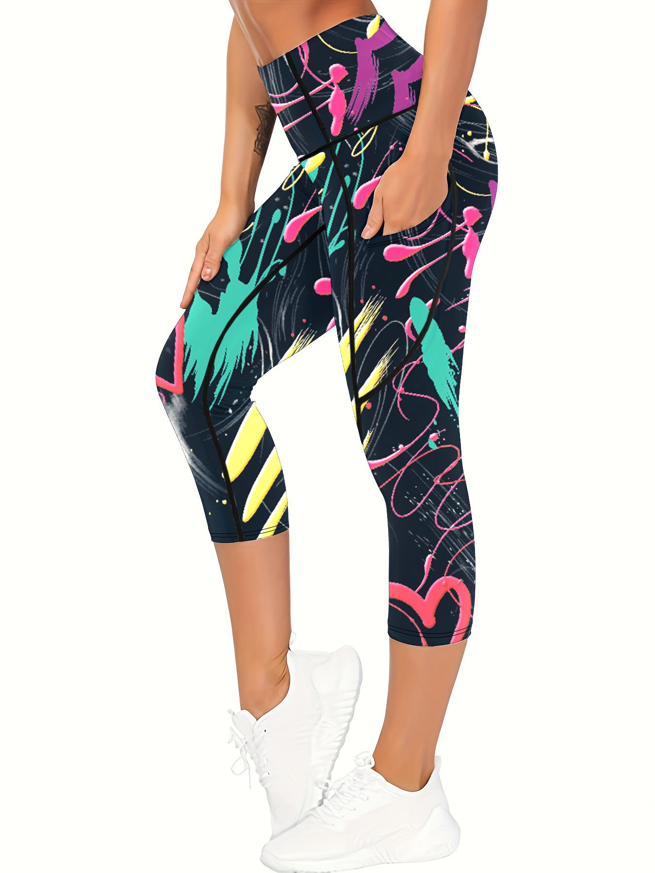 Pantalons de yoga avec impression