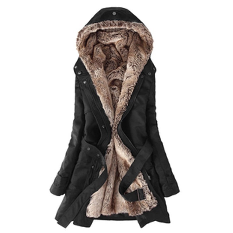 Manteau de coton laine Style mi-long