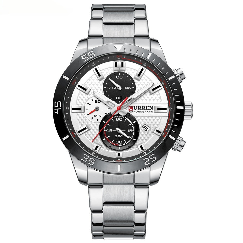 Montre étanche multifonction Quartz pour homme