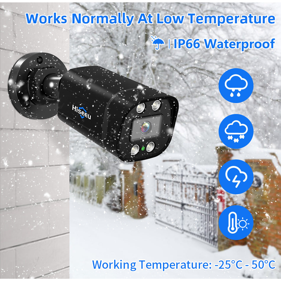 Outdoor Waterproof Commercial HD 5 Million AHD Wired Network Monitoring Suite Caméra