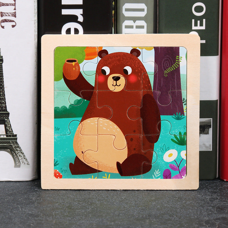 Puzzle en bois pour l'éducation des jeunes enfants