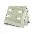 Adorable couverture en alpaga tricotée souple pour bébés