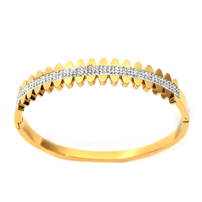 Acier inoxydable minimaliste géométrique Grand modèle mural Titanium Bracelet en acier