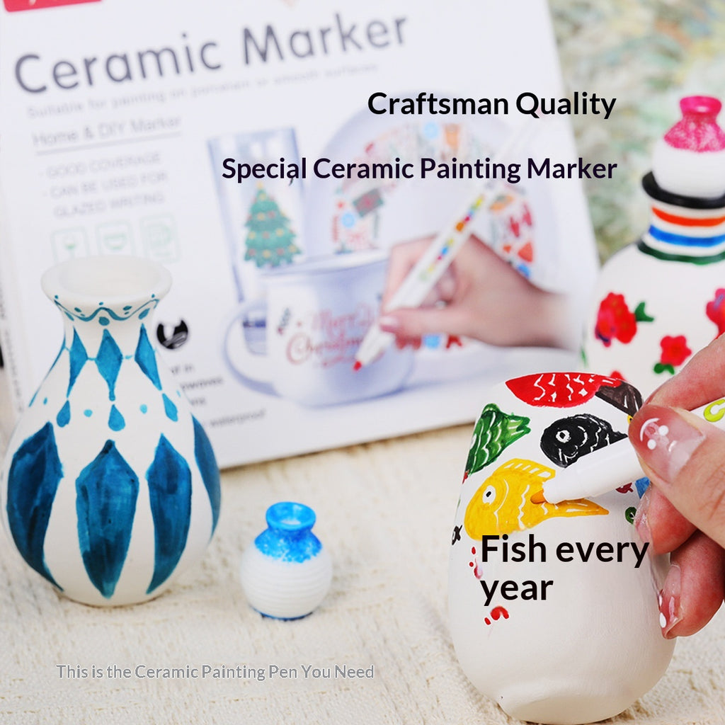 Céramique et peint surface marqueur acrylique résistant à l'eau 24 couleurs