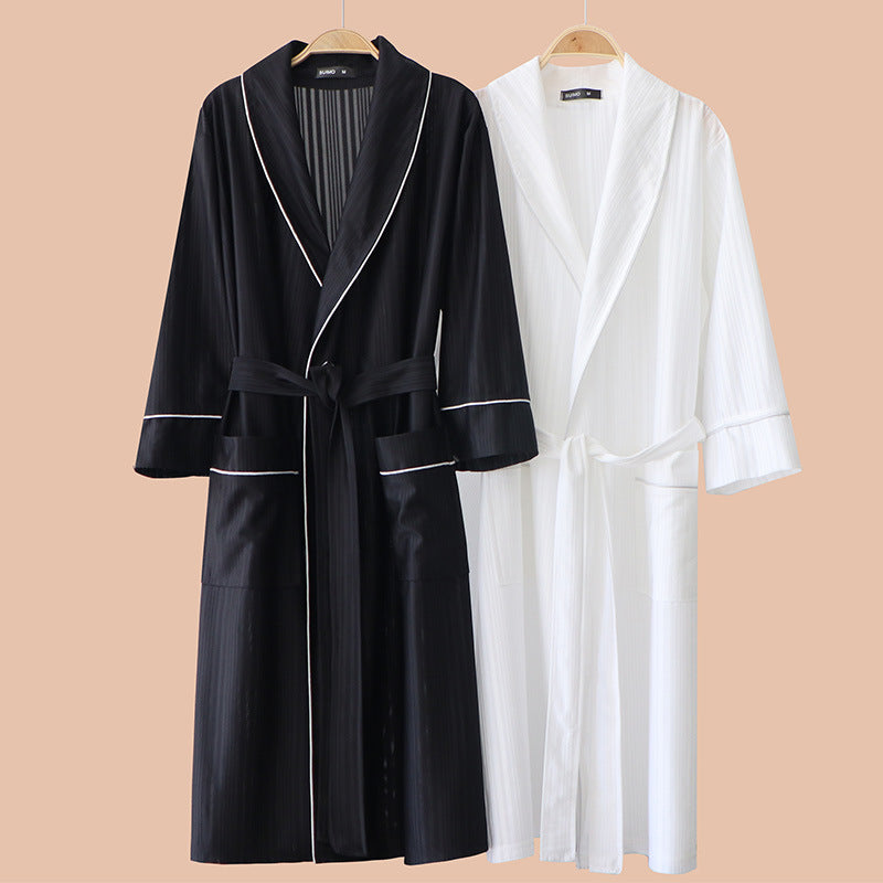 Robe de nuit absorbante Hommes couple mince-style peignoir