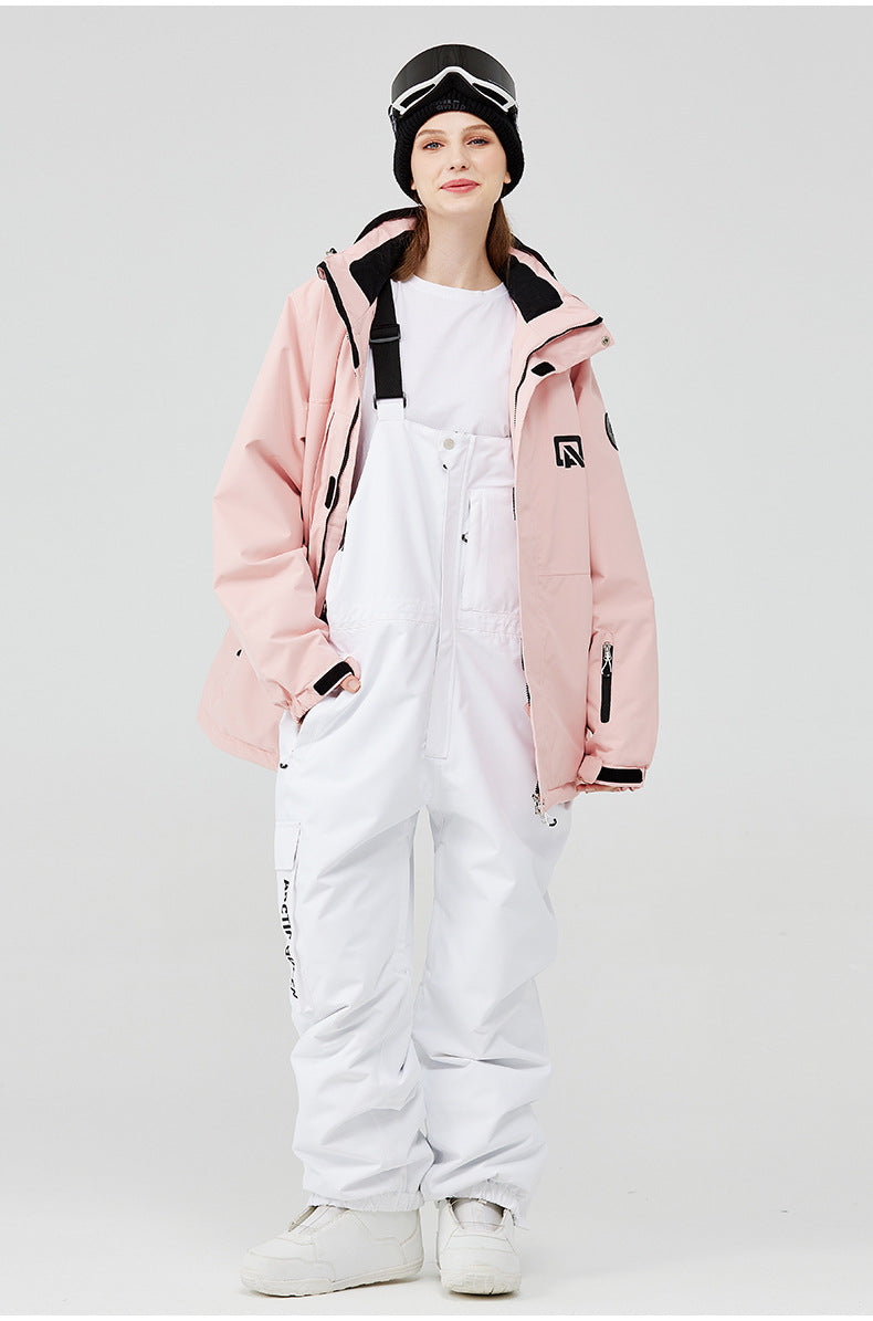 Costume de ski pour hommes et femmes en plein air Veneer Double Board